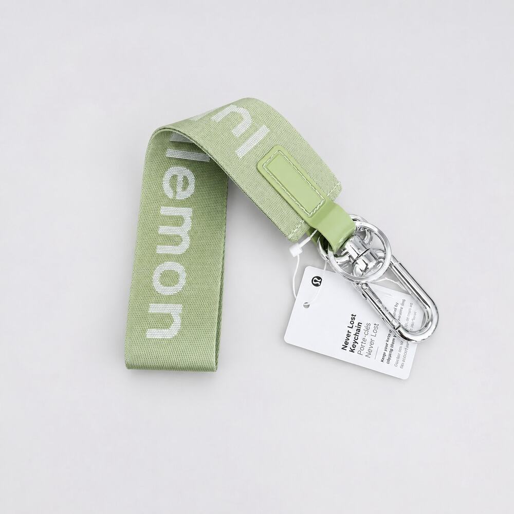 Lululemon Never Lost Keychain in Citra Lime NWT